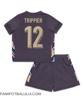 Anglia Kieran Trippier #12 Echipament de Fotbal Replică European 2024 Copii Deplasare (+ Șorturi)